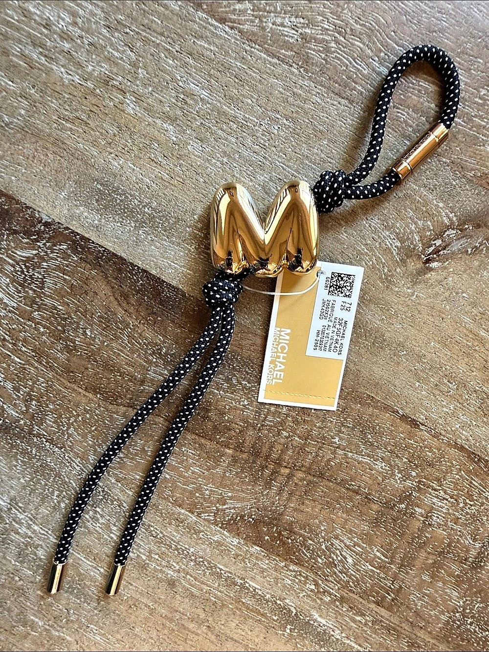 Michael Kors M Bubble Cord Bag Charm